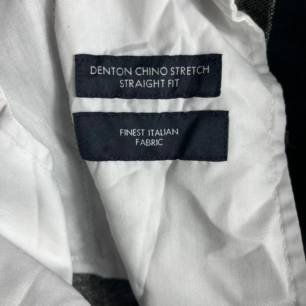 Tommy Hilfiger Denton Chino Pants Mens 32x30 Grey Straight Fit Italian‎ Fabric
